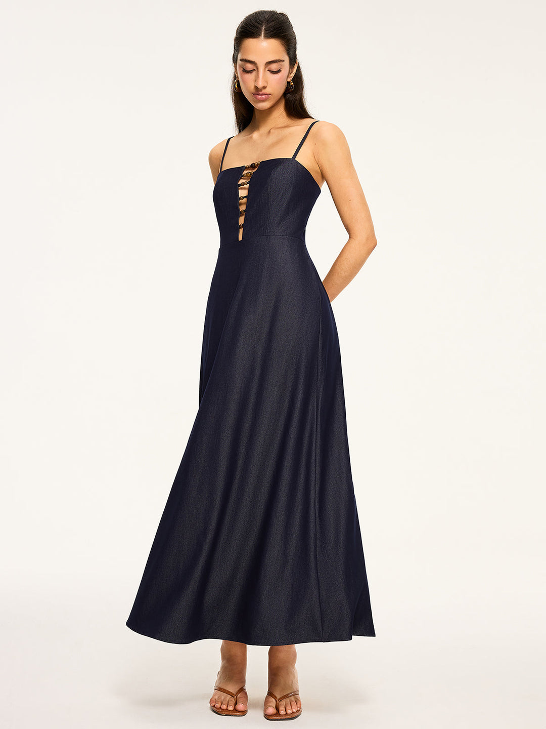 Robe Maxi à Découpes
