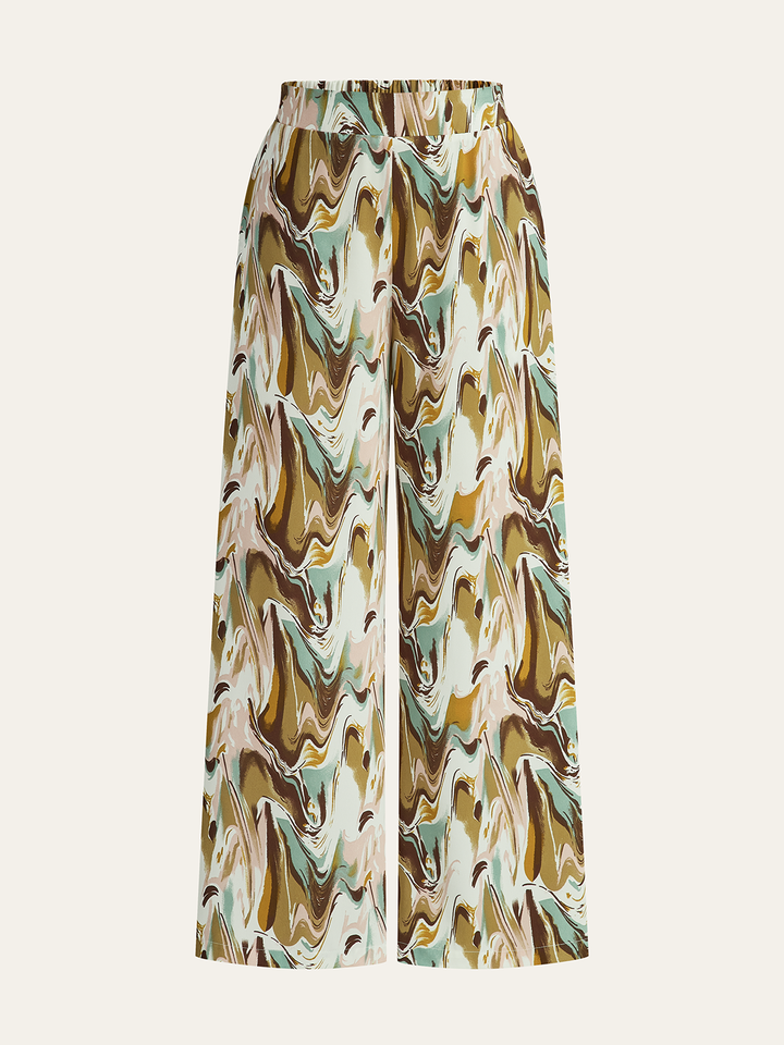 Pantalons Larges Imprimés Abstraits