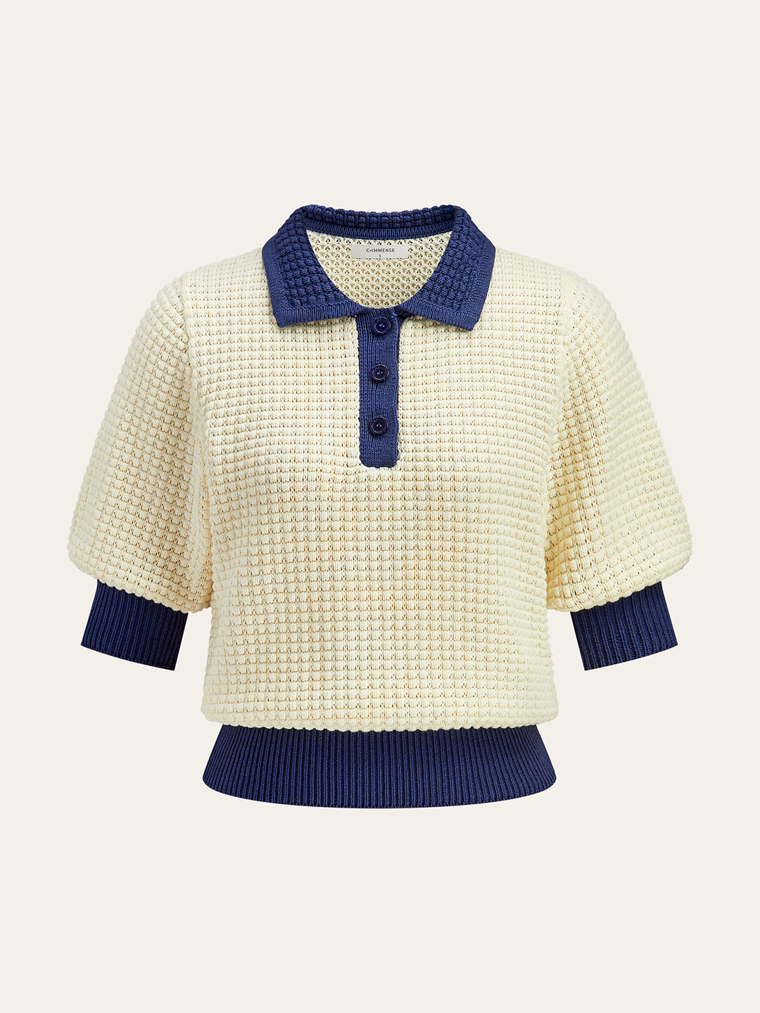 Haut Polo Tricot Crochet