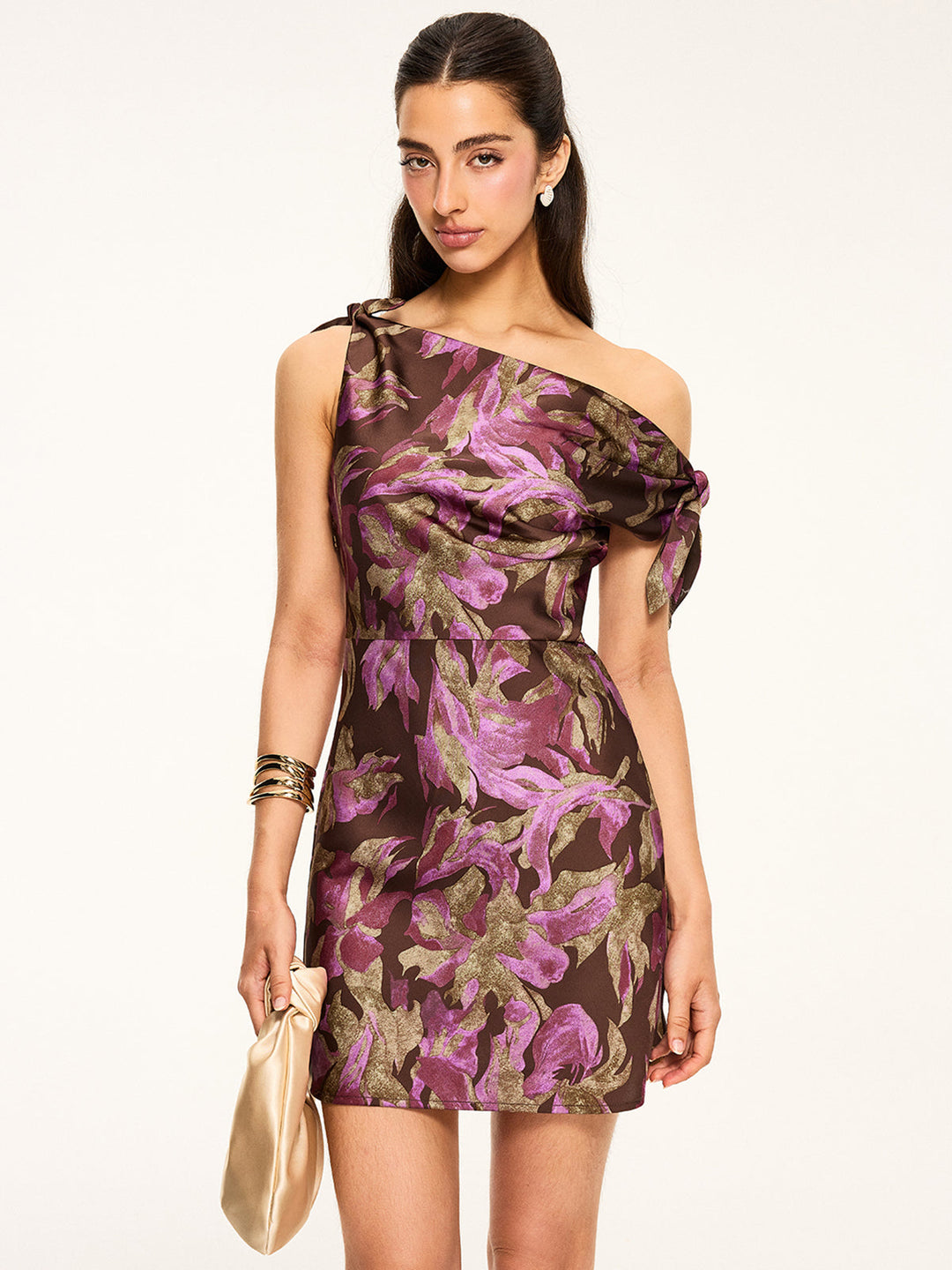 Robe Mini Nue-Pieds Imprimé Floral