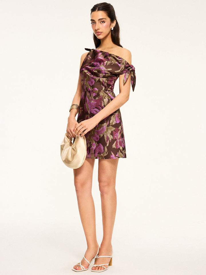 Robe Mini Nue-Pieds Imprimé Floral