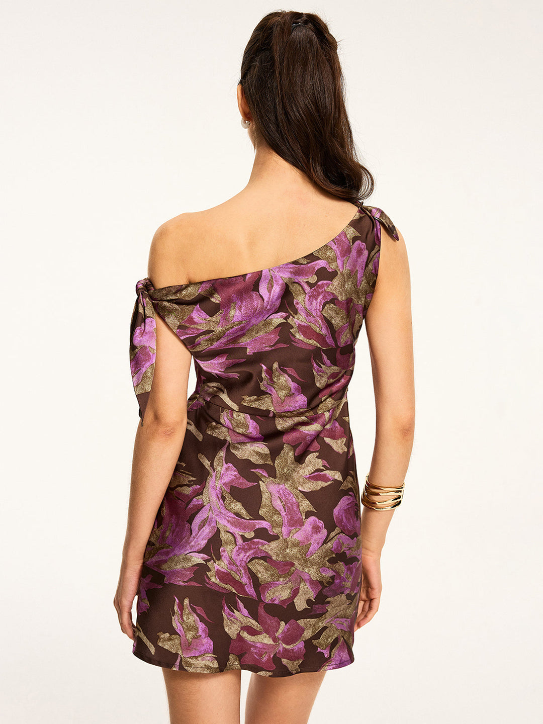 Robe Mini Nue-Pieds Imprimé Floral
