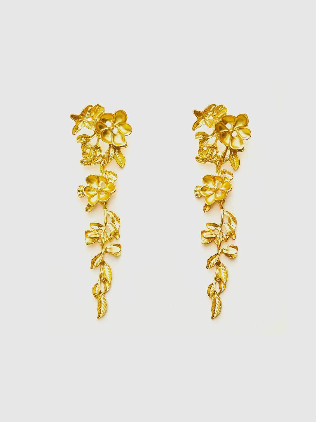 Boucles d'oreilles à franges florales