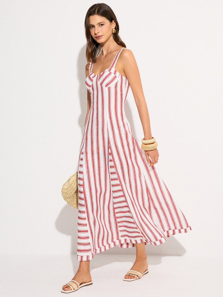 Robe Maxi Rayée