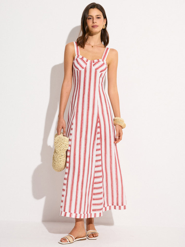 Robe Maxi Rayée