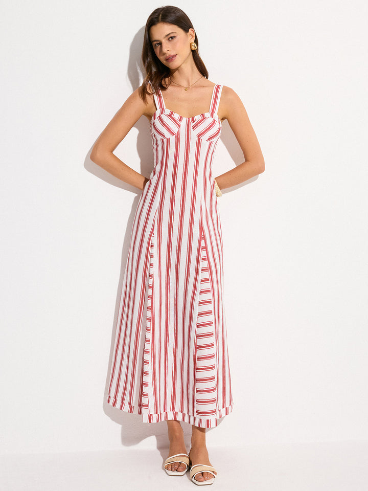 Robe Maxi Rayée