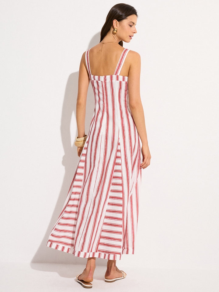 Robe Maxi Rayée