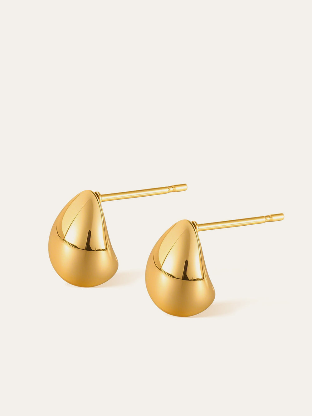 Boucles d'oreilles minimalistes en forme de larme