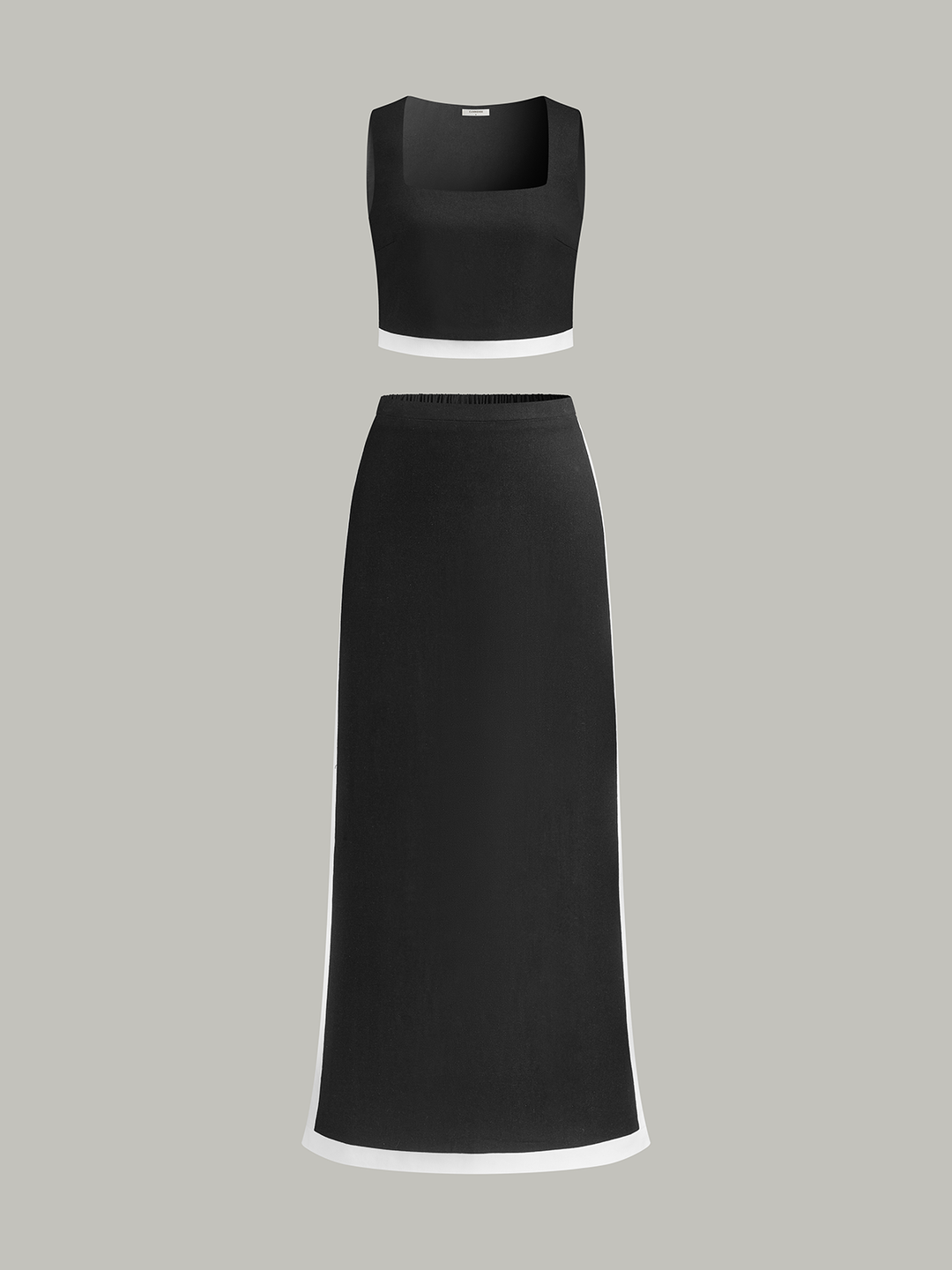 Ensemble Jupe à Bordure Contrastée