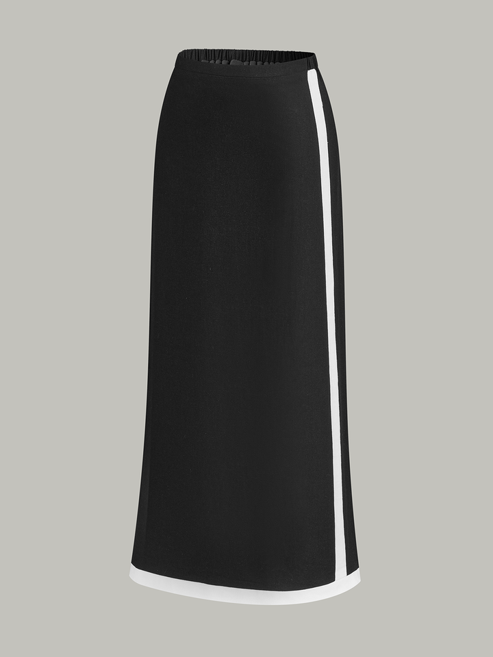 Ensemble Jupe à Bordure Contrastée