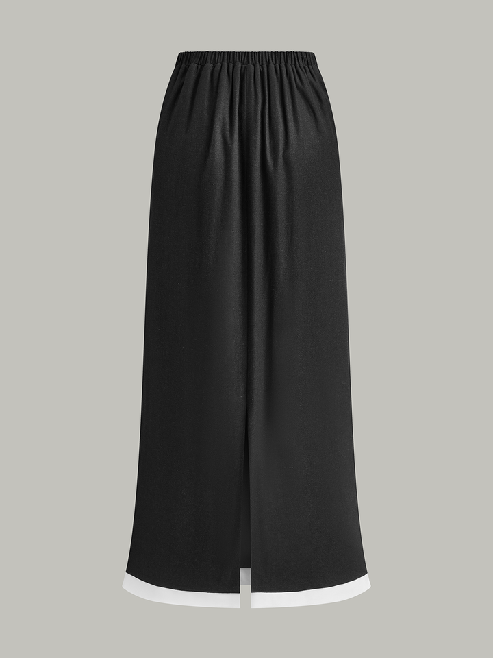 Ensemble Jupe à Bordure Contrastée