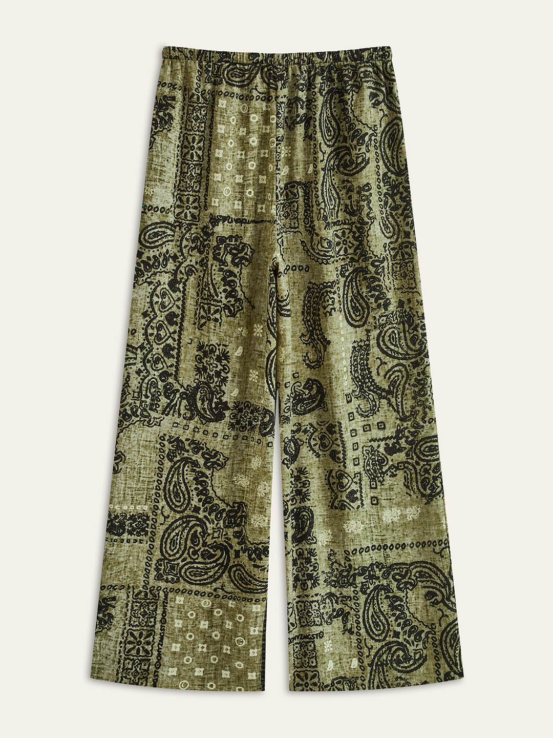 Pantalons Amples Imprimé Paisley