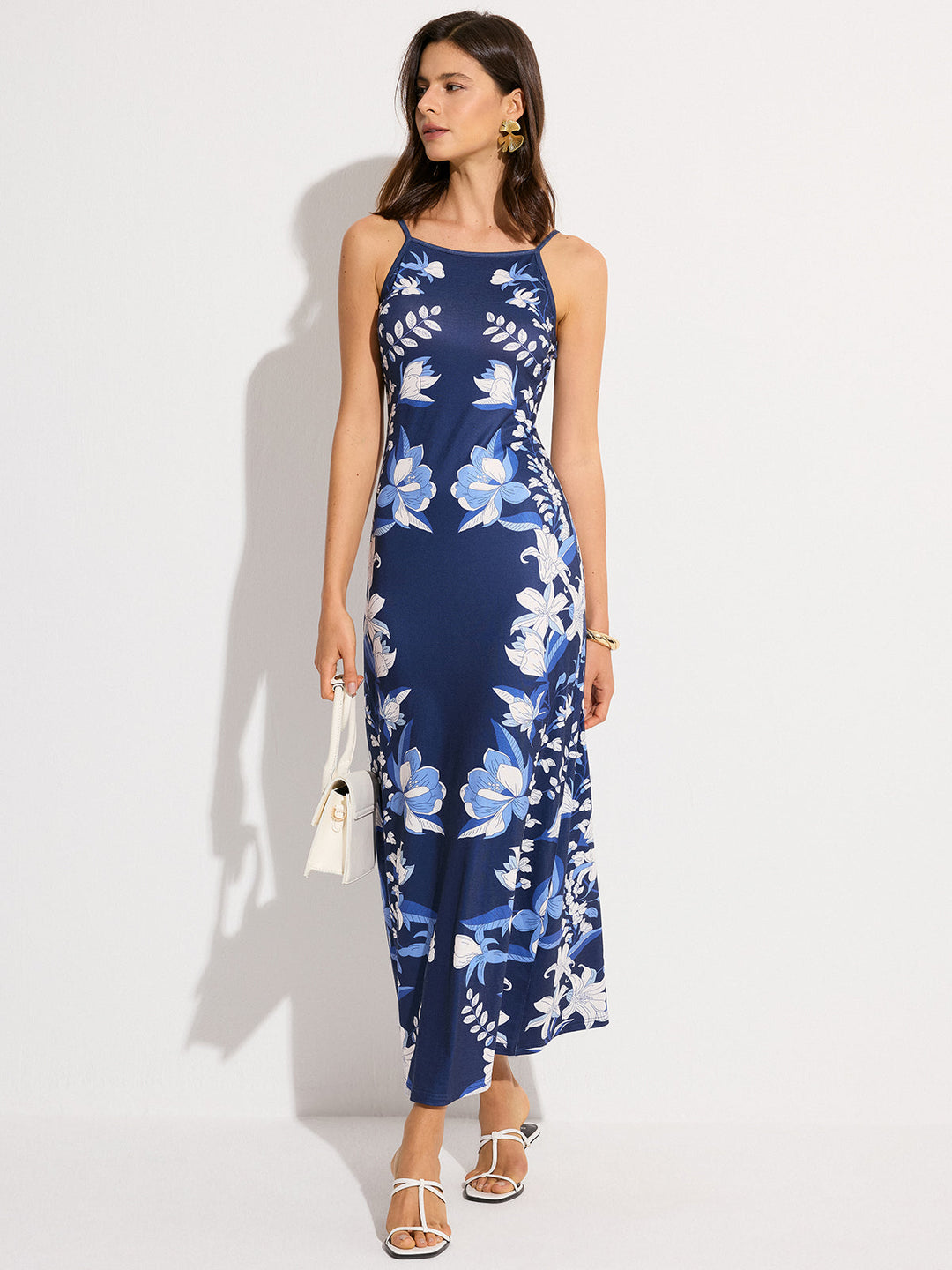 Robe Longue Imprimée Fleurie