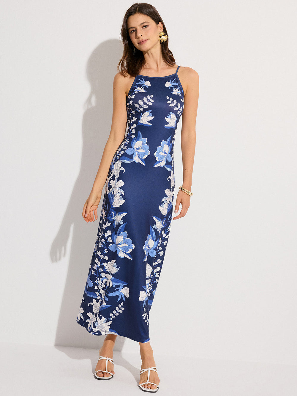 Robe Longue Imprimée Fleurie
