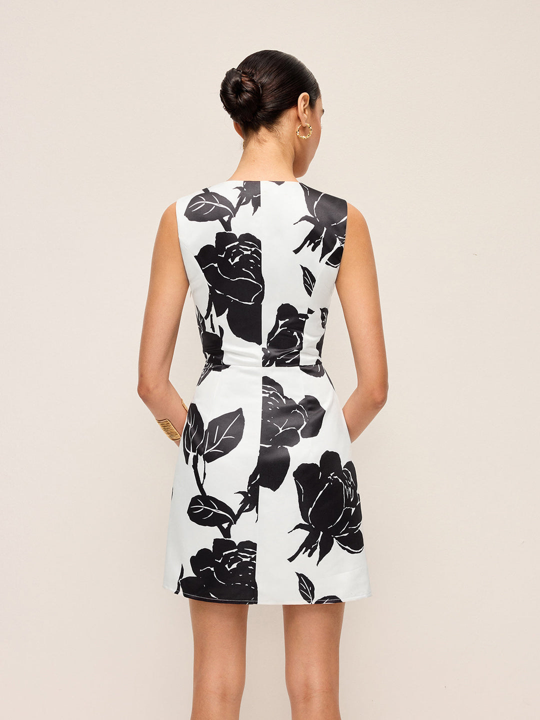 Robe Longue Florale à Col en V