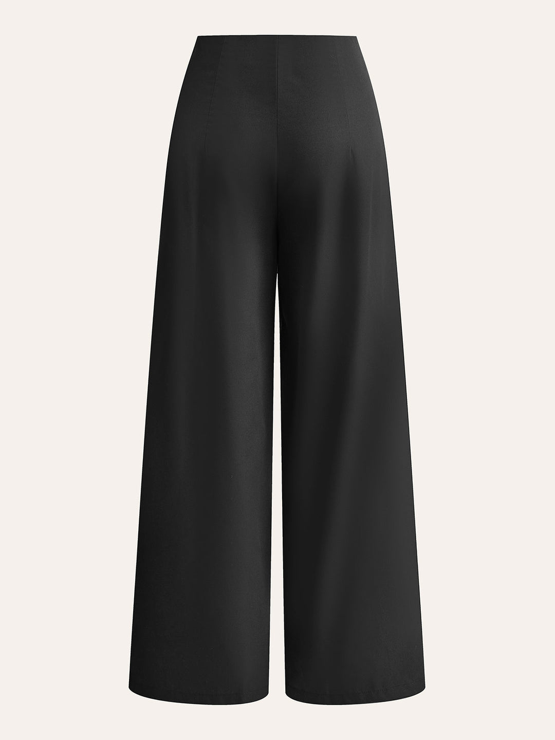 Pantalon Large Taille Haute Brodé