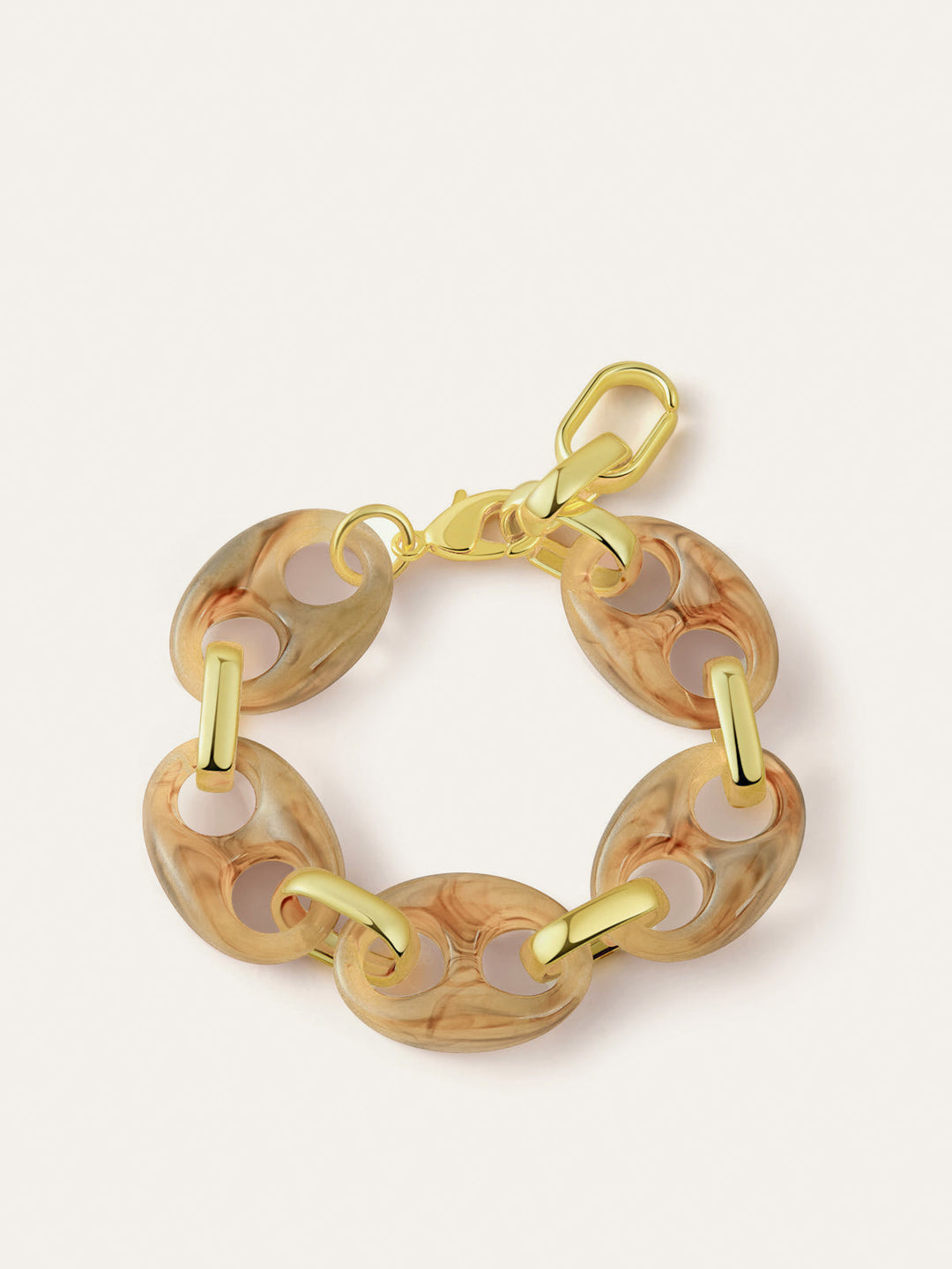 Bracelet à maillons écaille de tortue
