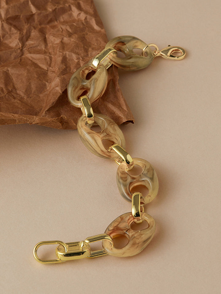 Bracelet à maillons écaille de tortue