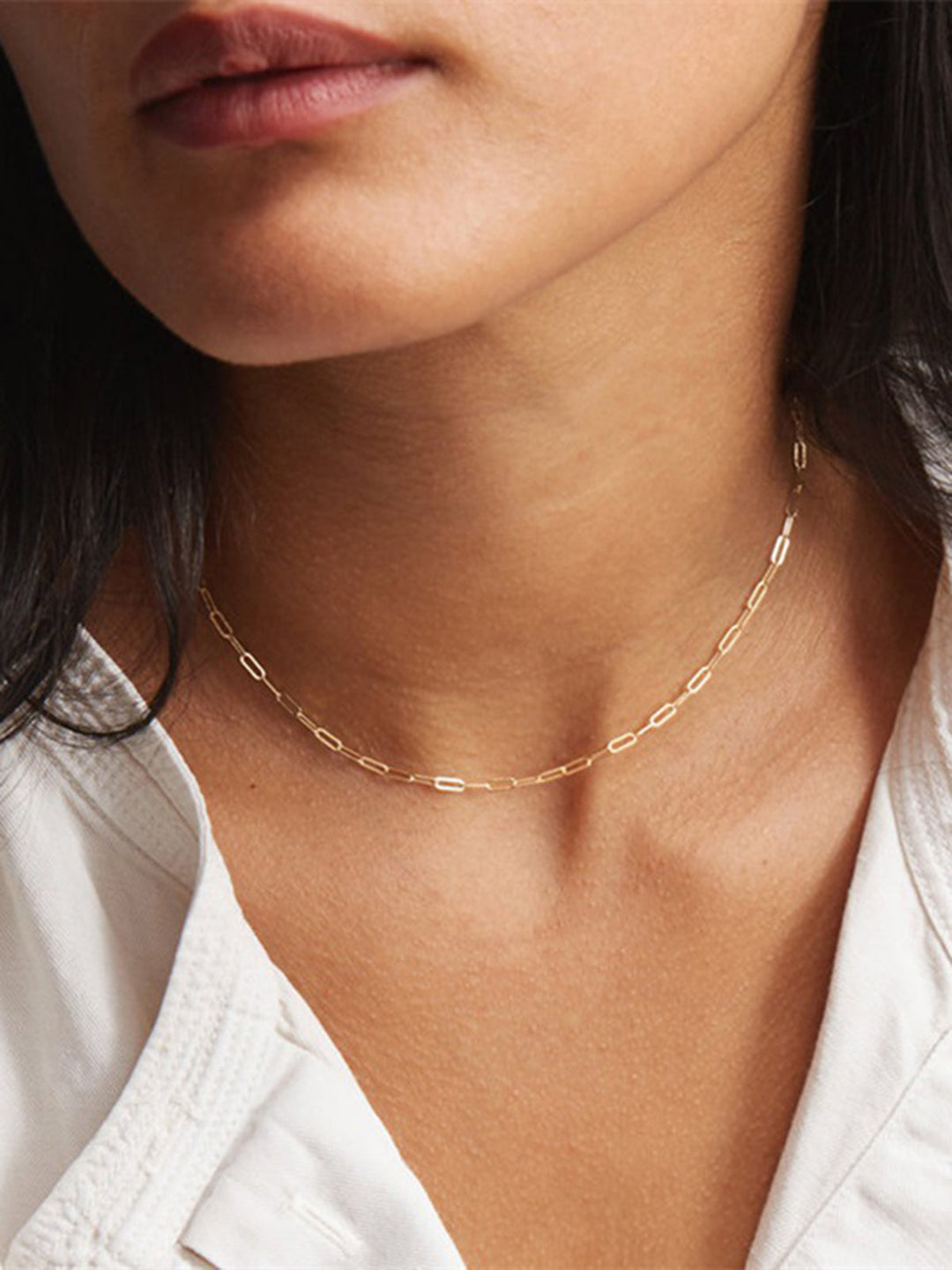Collier à Maillons Ovale