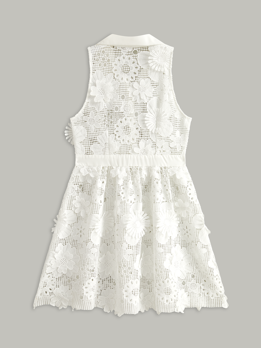 Mini Robe Fleurie 3D Semi-Transparente