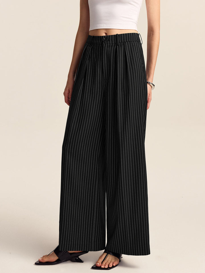 Pantalons Ample à Rayures