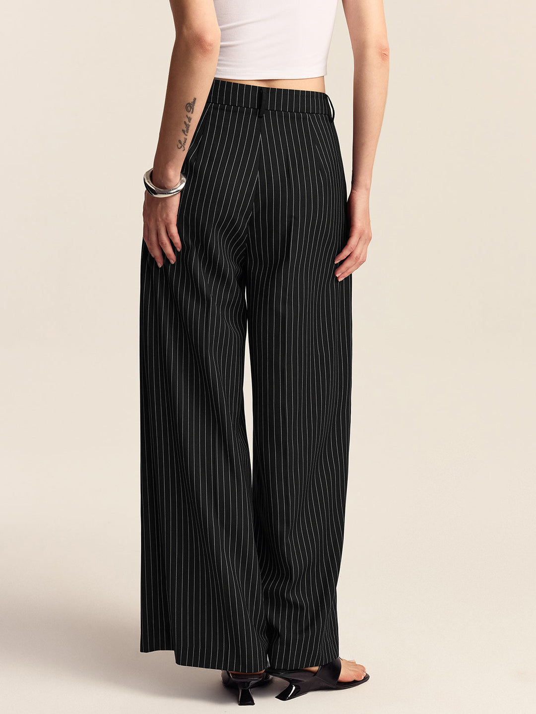 Pantalons Ample à Rayures
