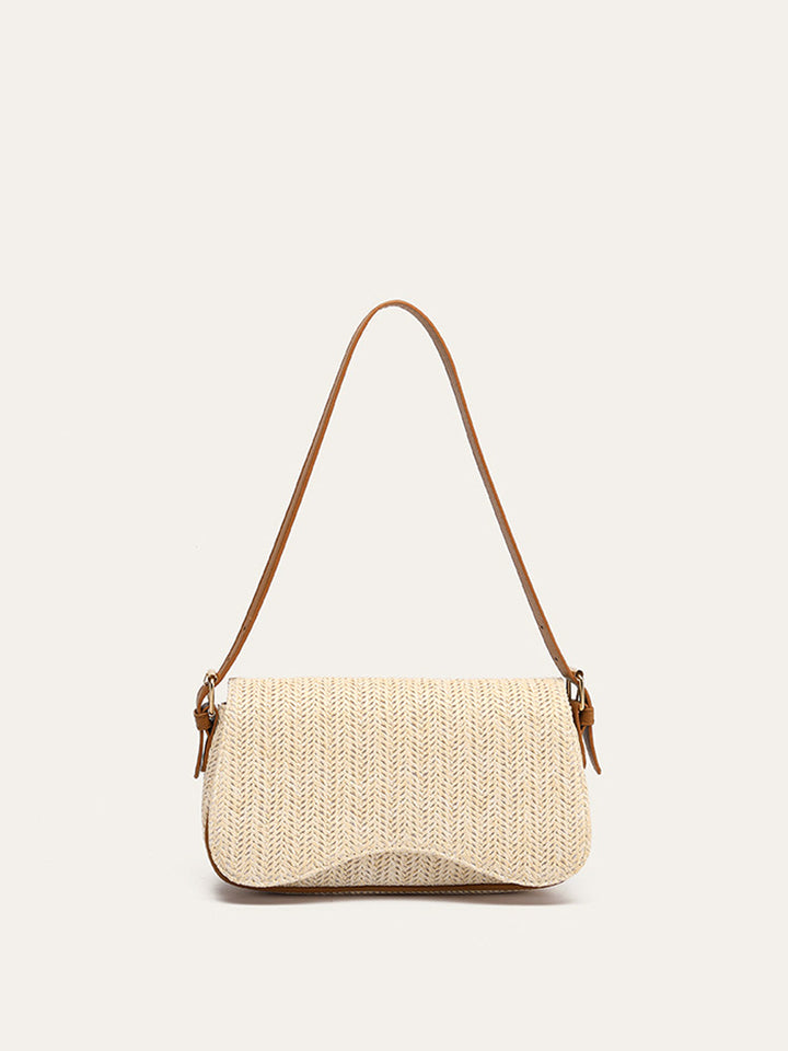 Sac d'épaule en Paille Tissée