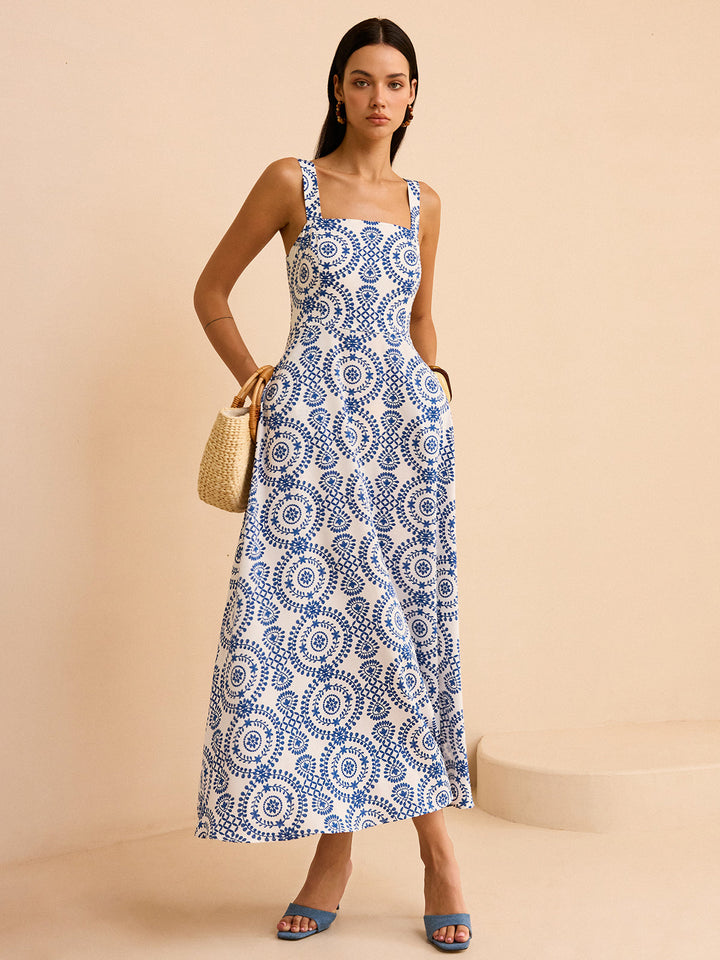Robe Longue Bohème Imprimée