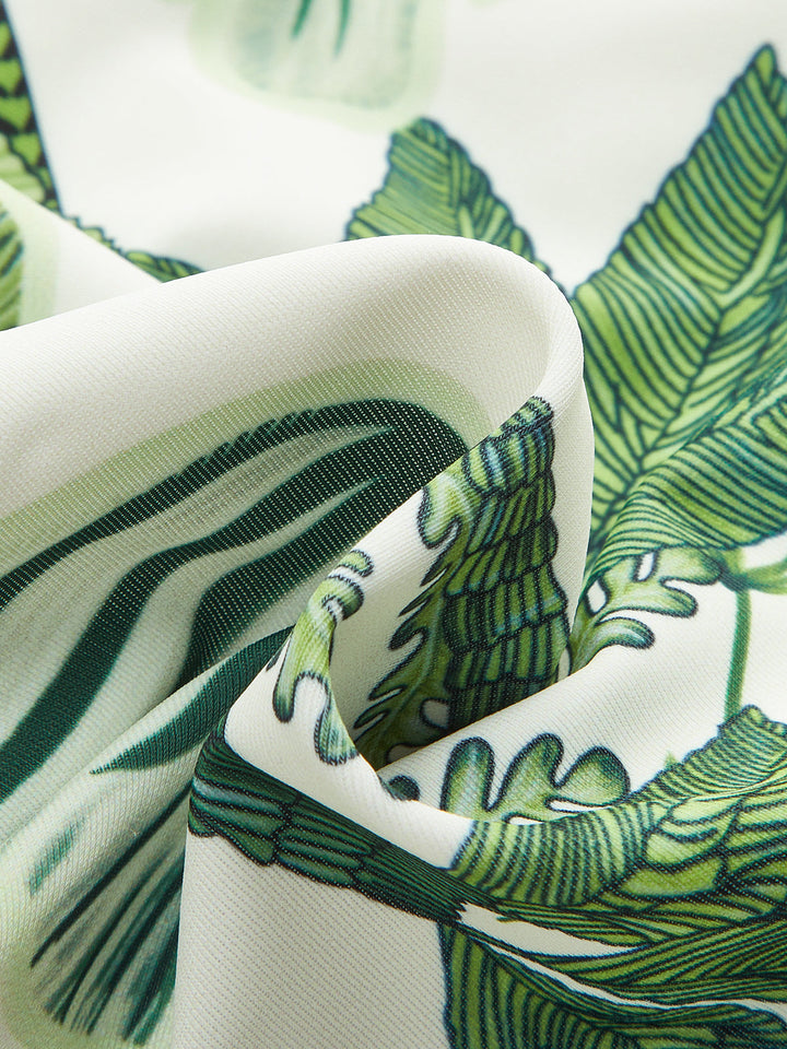 Maillot de bain une pièce à volants et imprimé floral