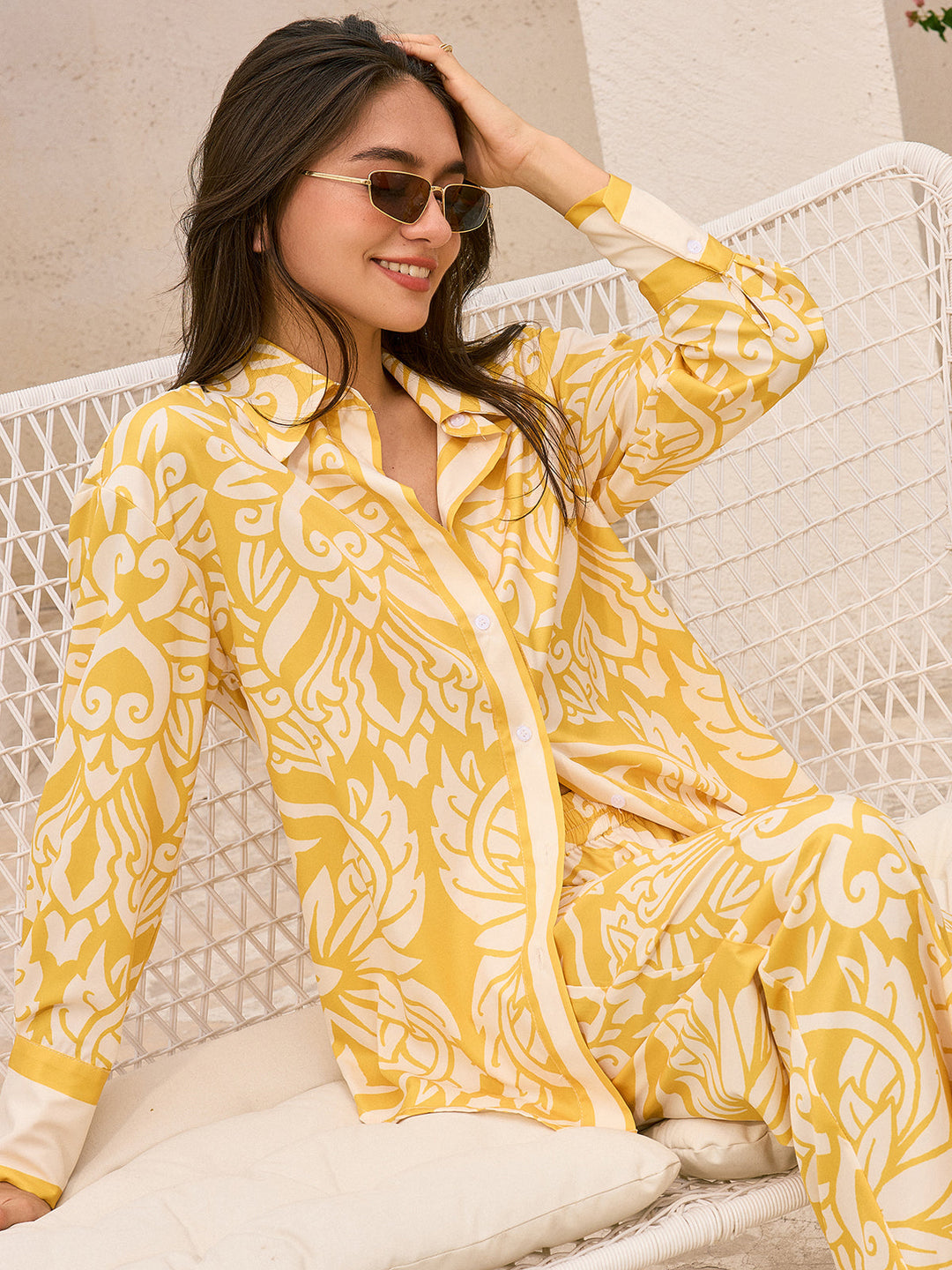 Chemise Oversize à Motifs