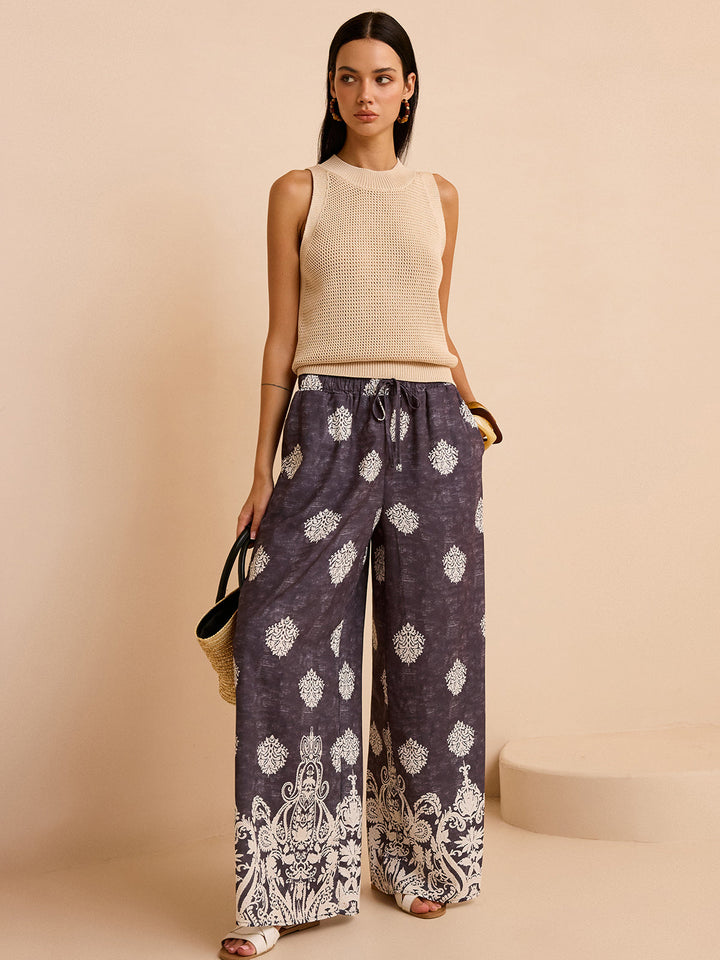Pantalons Larges Imprimés