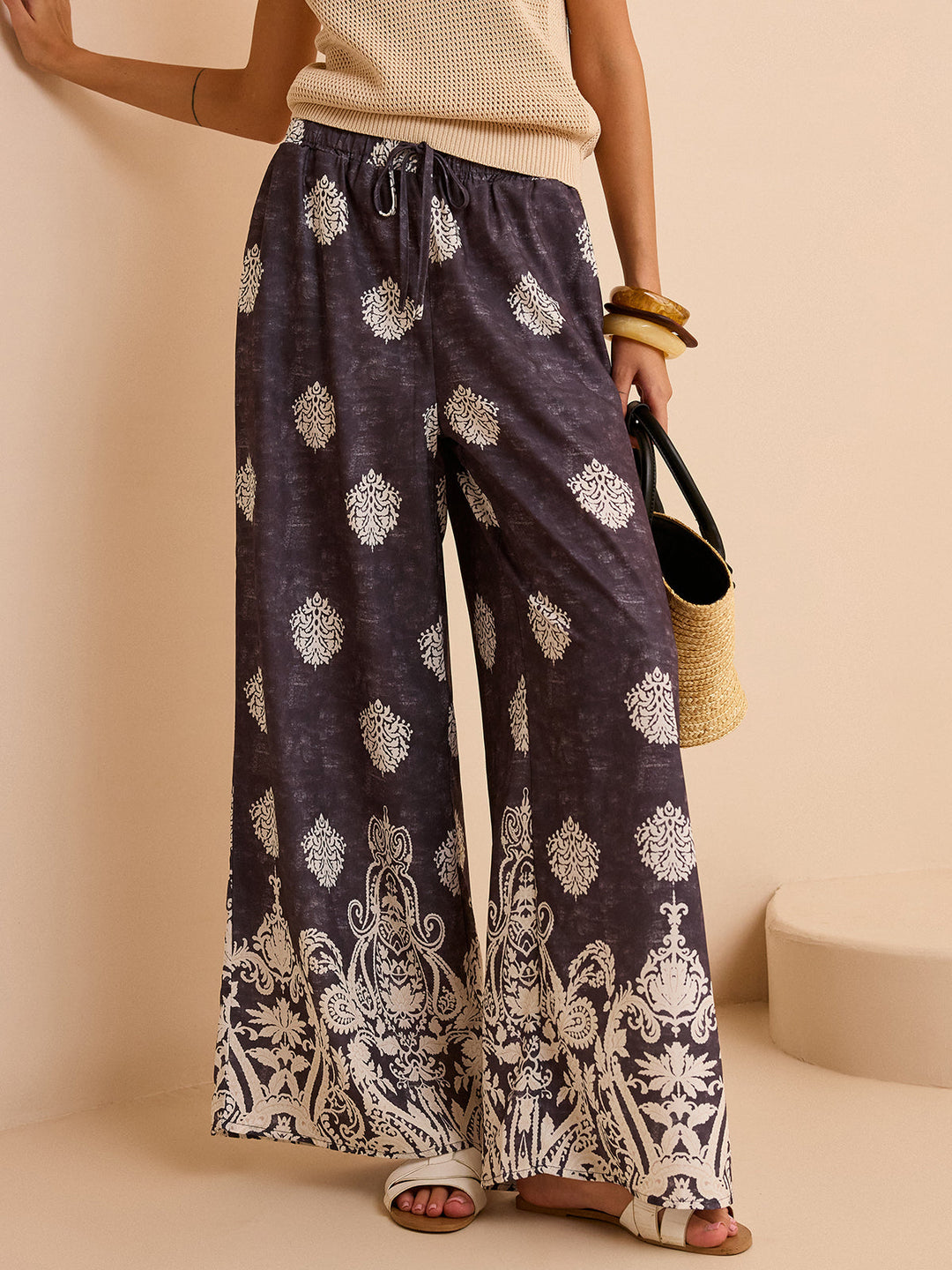 Pantalons Larges Imprimés