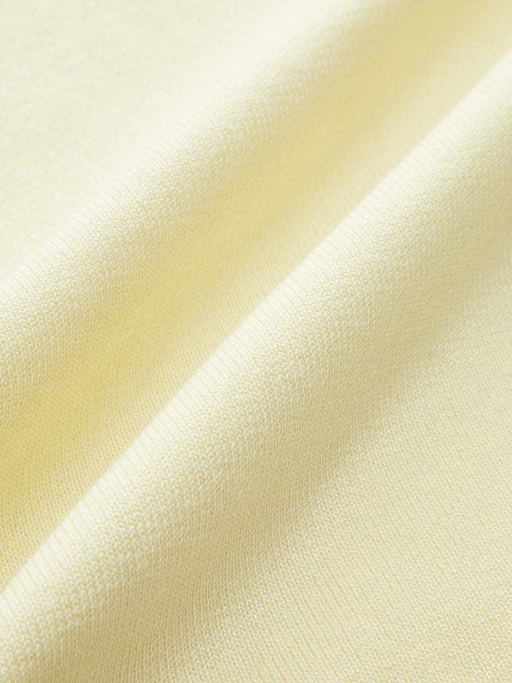 Haut en tricot à épaules dénudées avec ornements en cristal