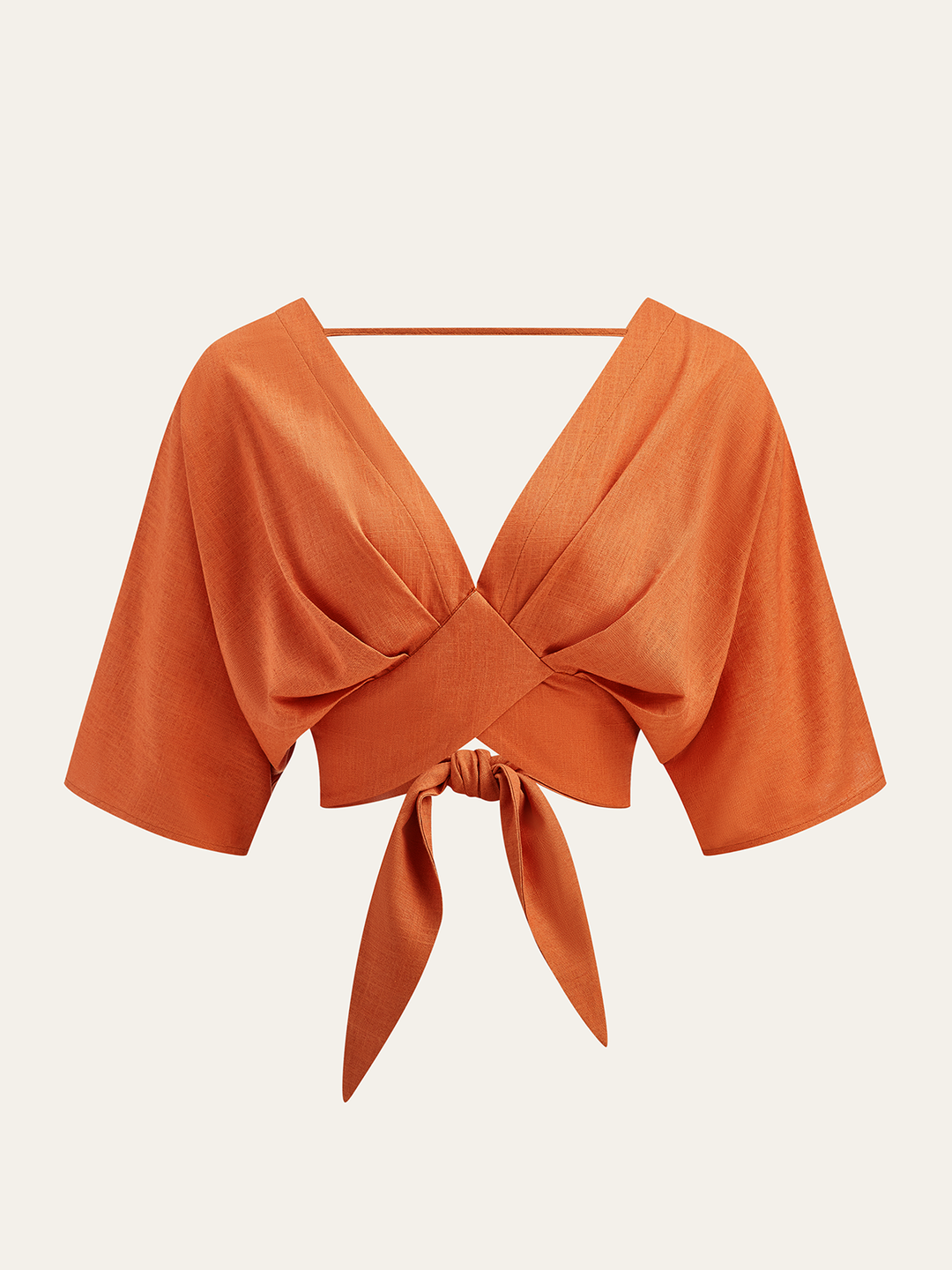 Blouse Croisée Devant Coton & Lin