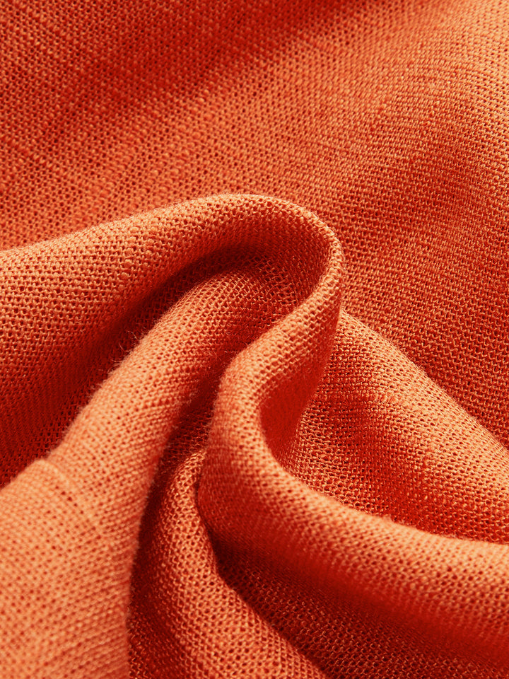Blouse Croisée Devant Coton & Lin