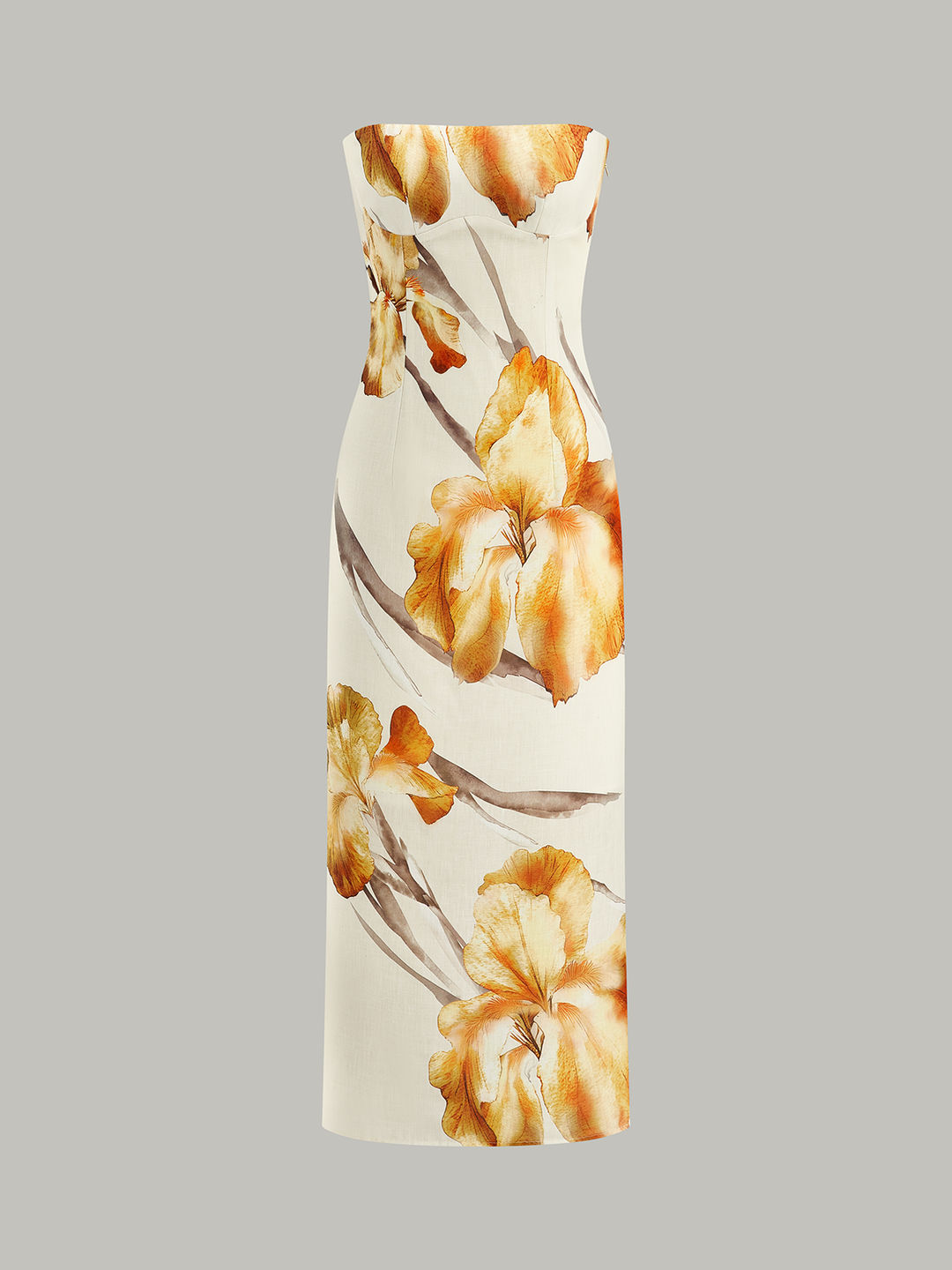 Robe Mi-longue à Imprimé Floral