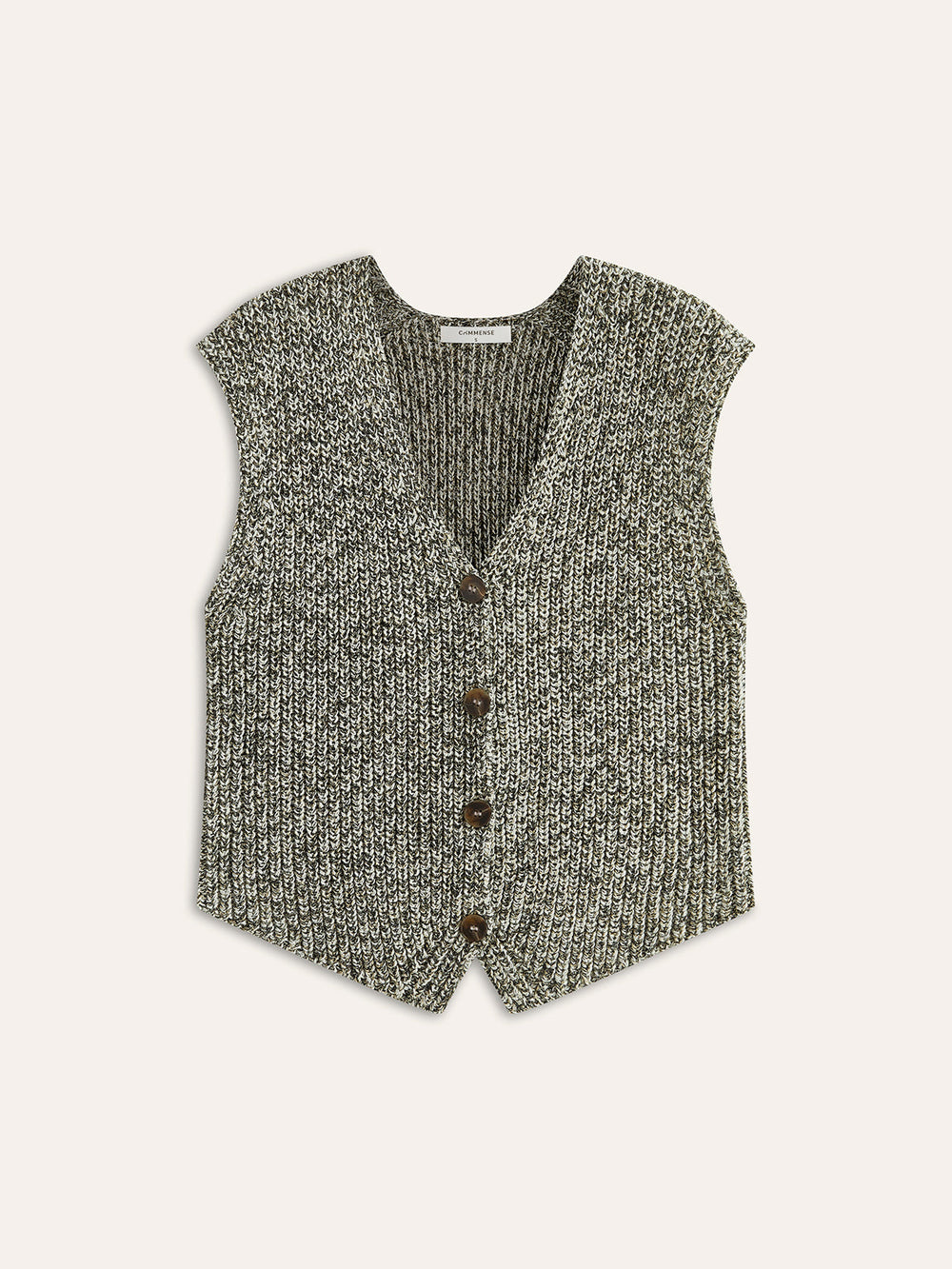 Gilet Boutonné en Tricot