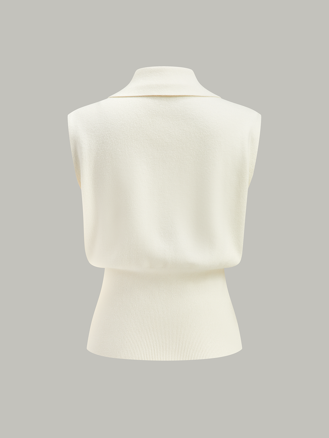 Gilet en tricot à boutons métalliques