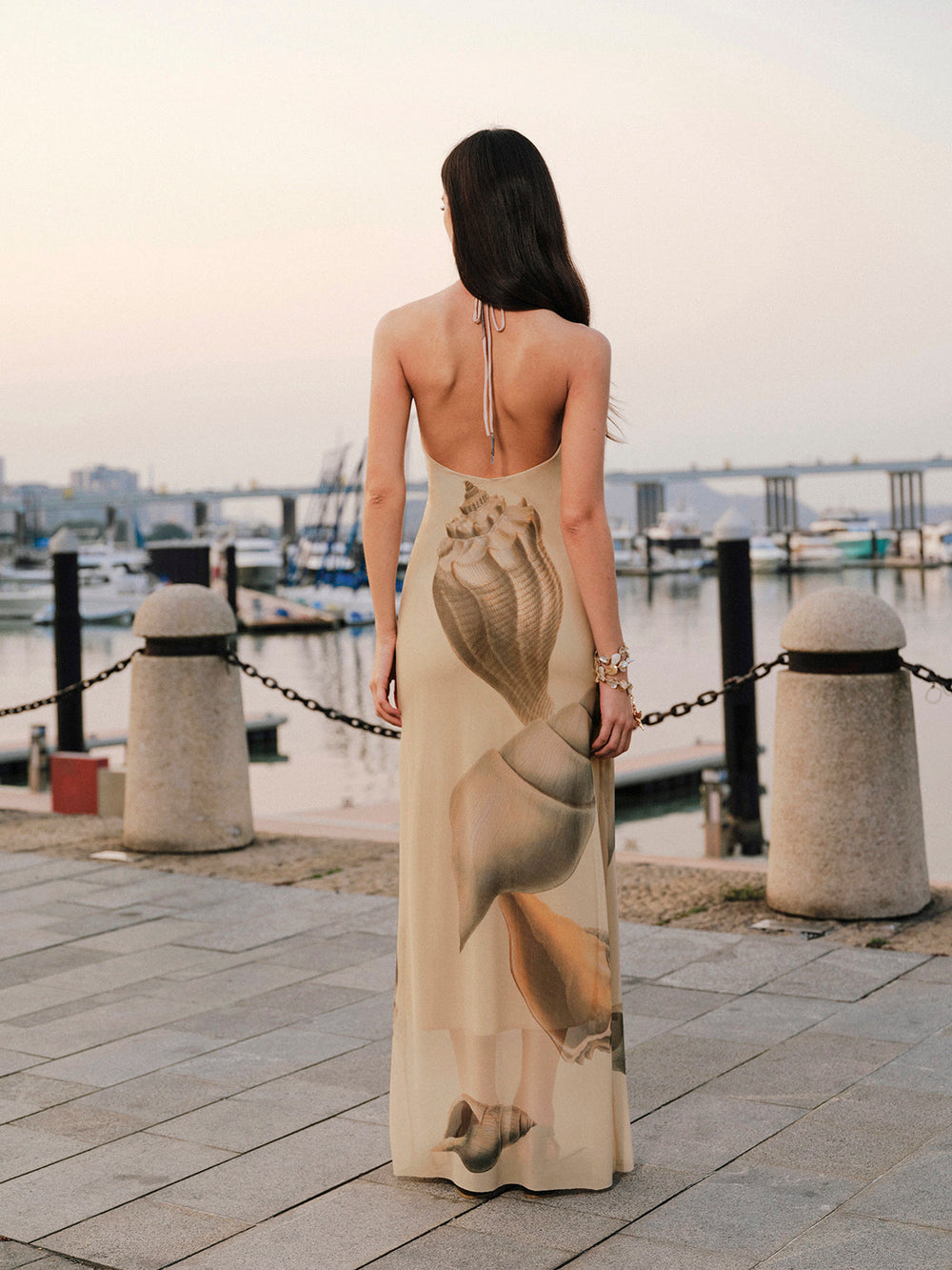 Robe Sans Manches à Bretelles en Maille