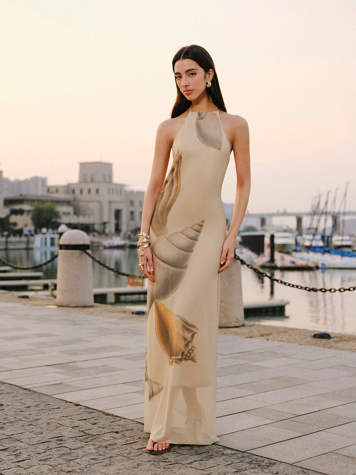 Robe Sans Manches à Bretelles en Maille