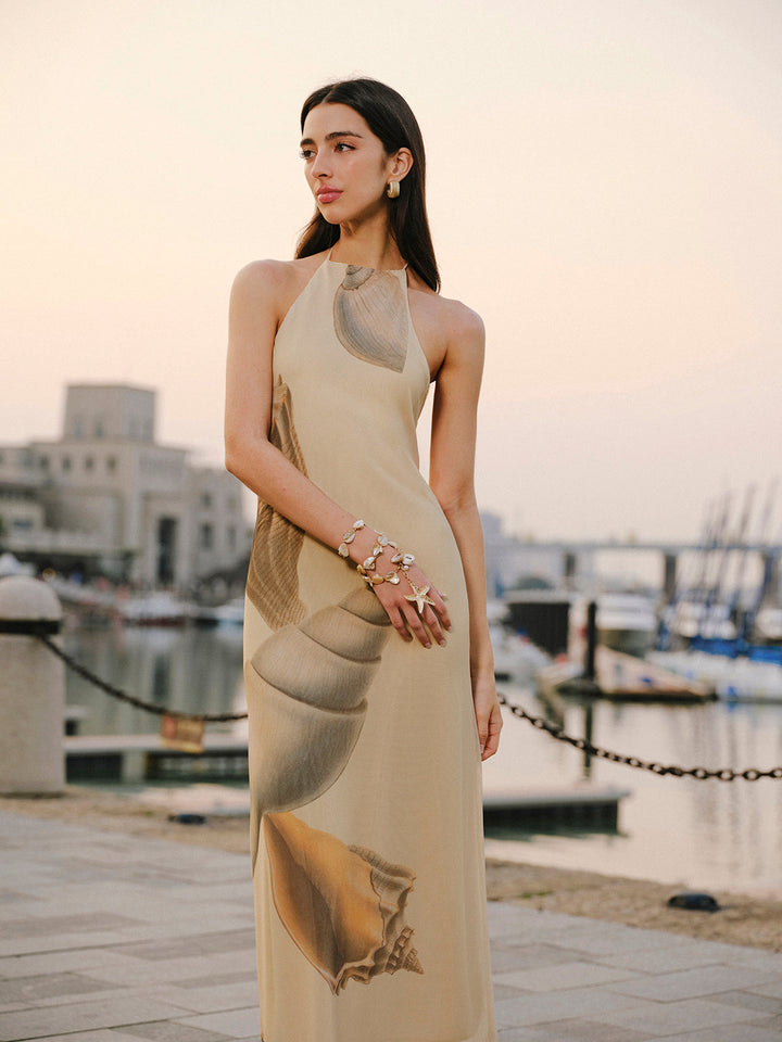 Robe Sans Manches à Bretelles en Maille