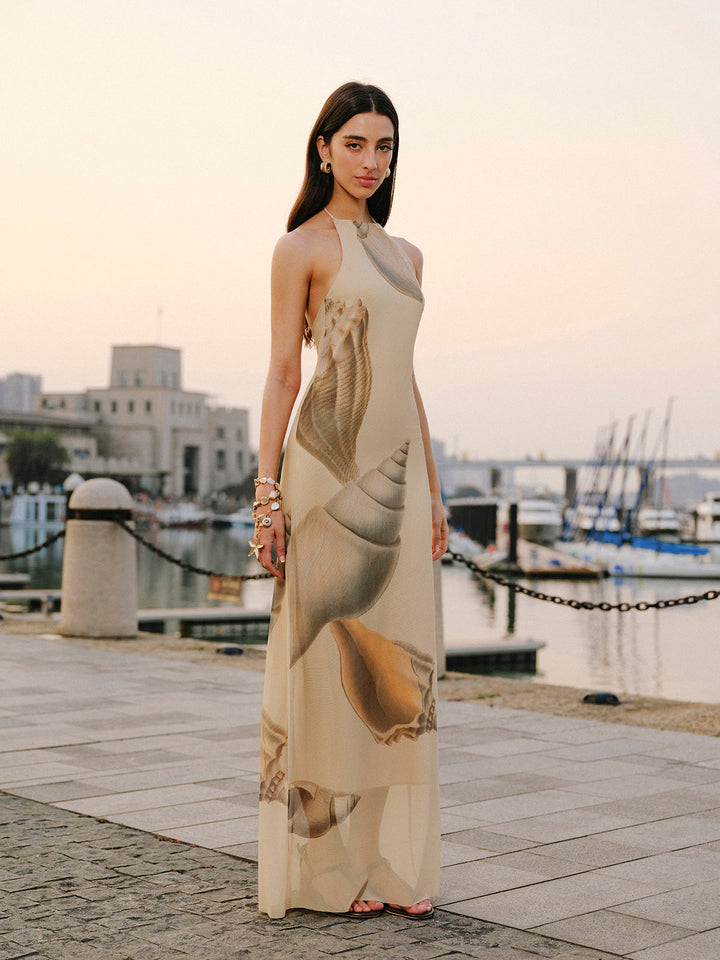 Robe Sans Manches à Bretelles en Maille