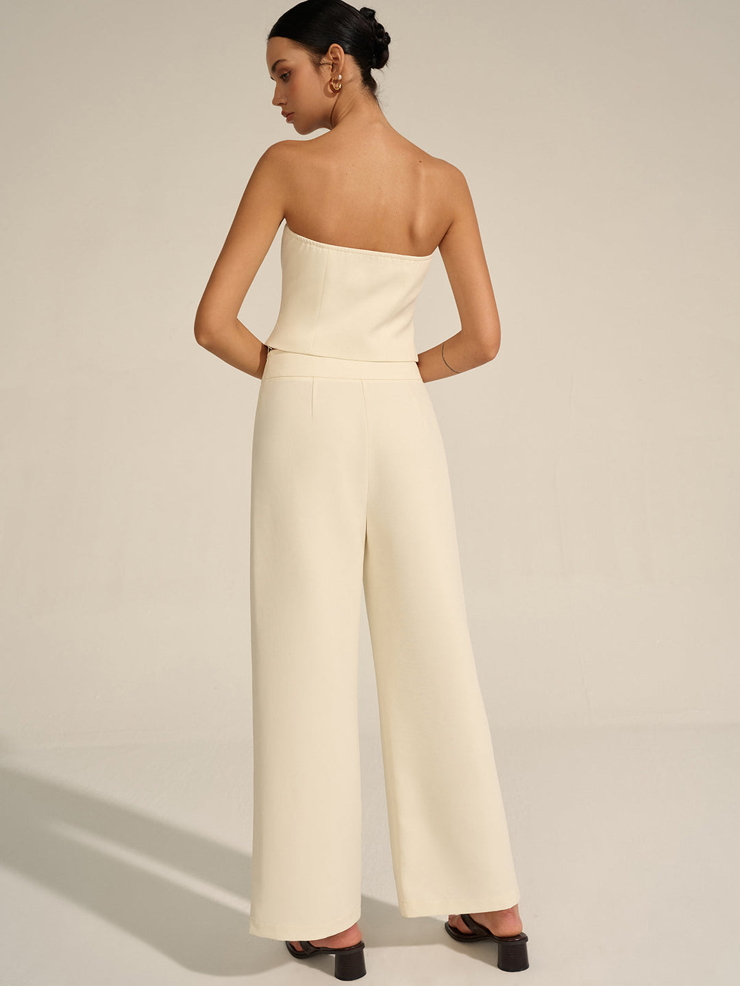 Pantalons en Métal à Mi-Taille