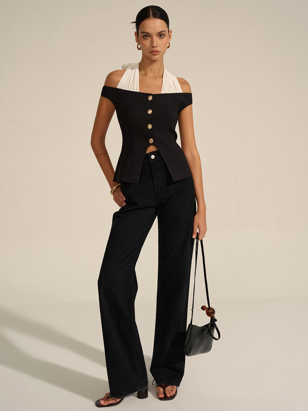 Blouse à épaules dénudées