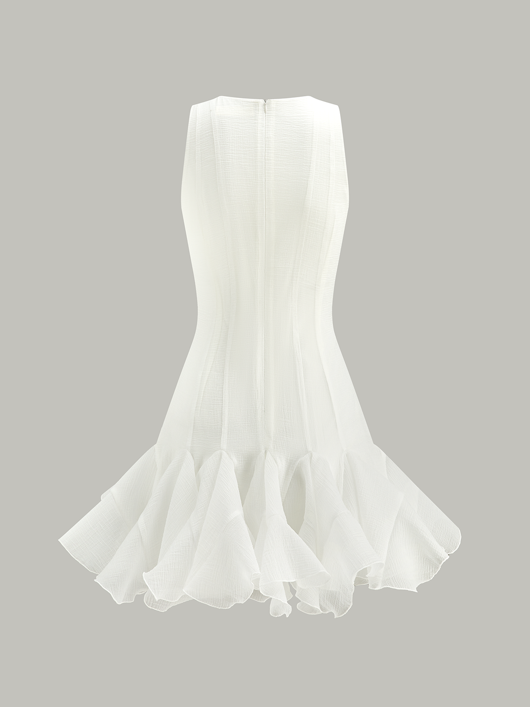 Robe Mini Volants Semi-Transparents
