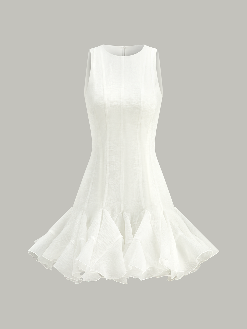 Robe Mini Volants Semi-Transparents