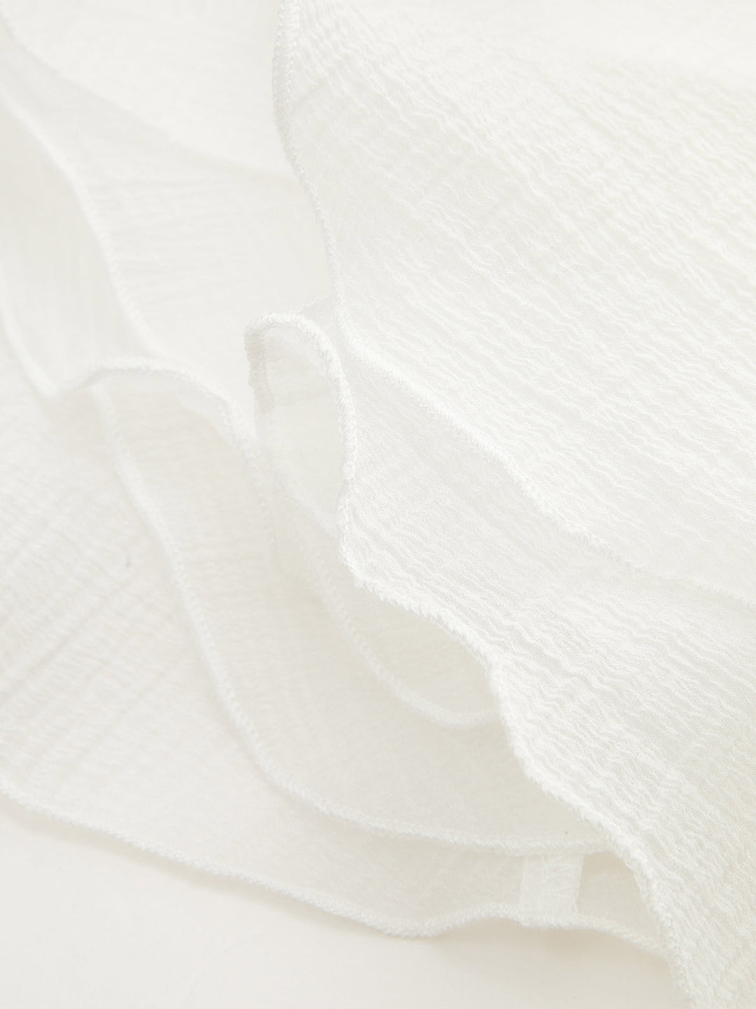 Robe Mini Volants Semi-Transparents