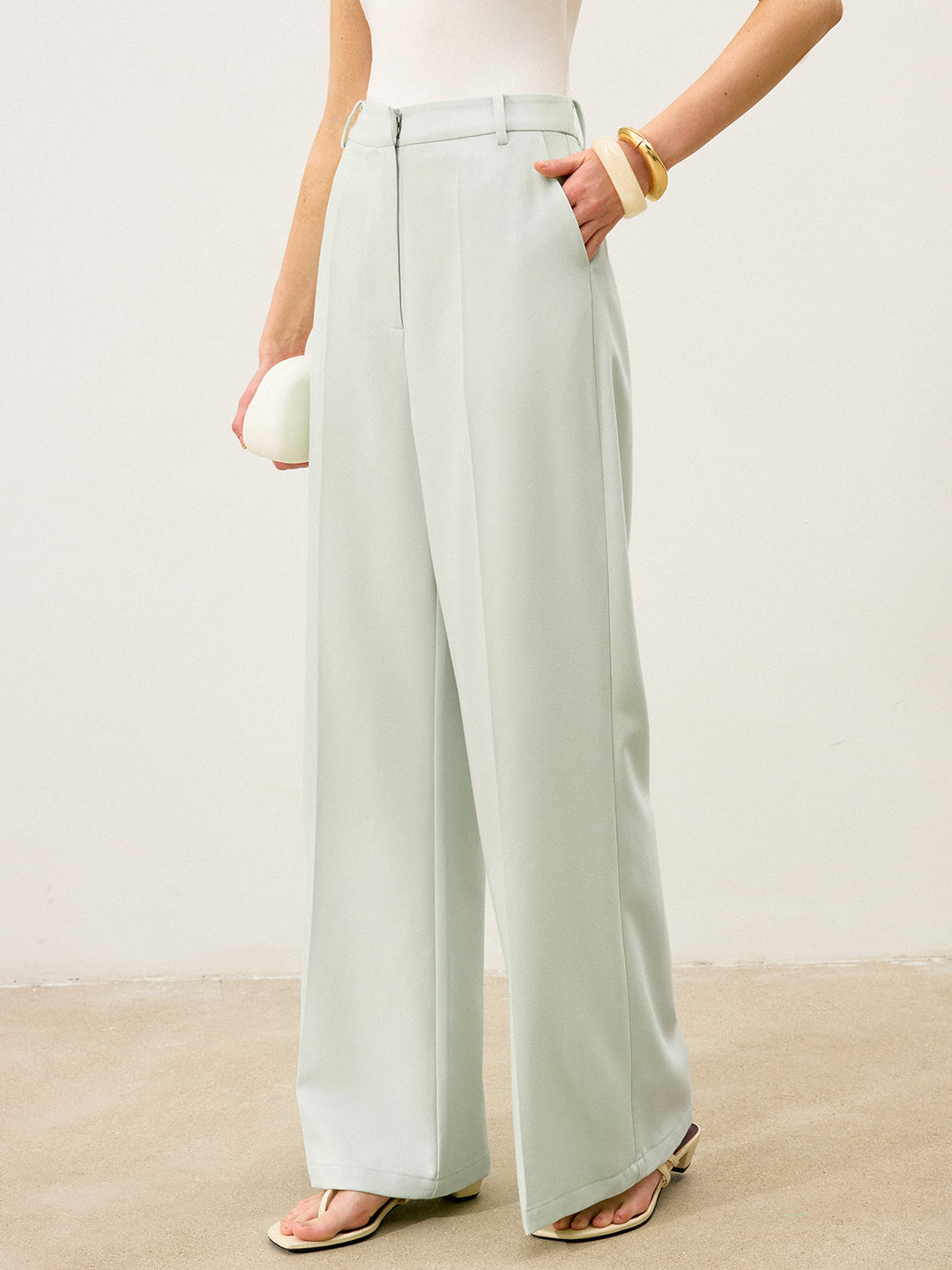 Pantalons Larges Taille Haute