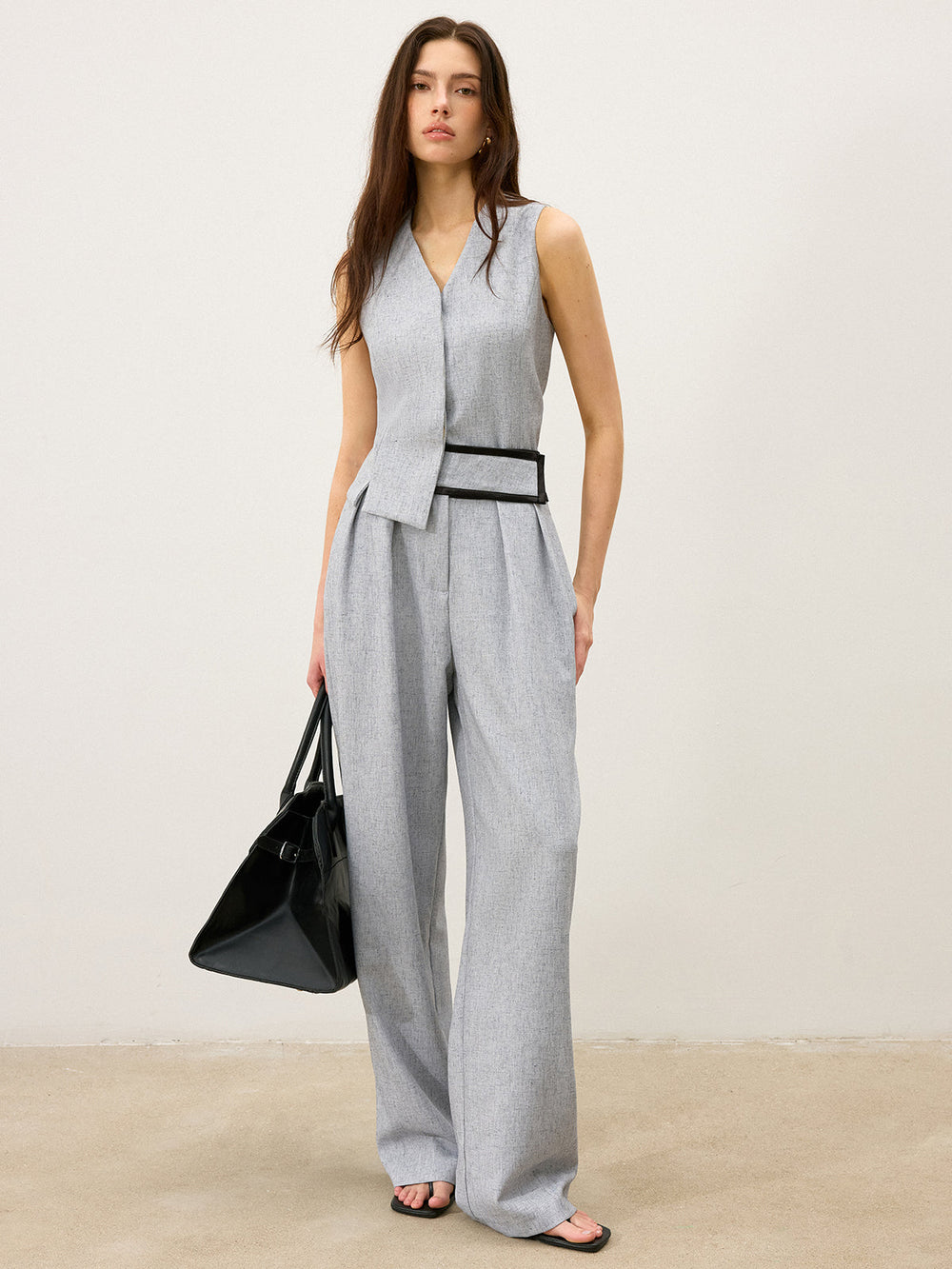 Gilet à revers fendu