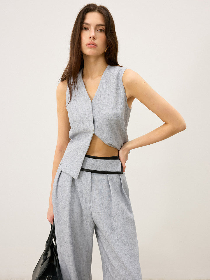 Gilet à revers fendu